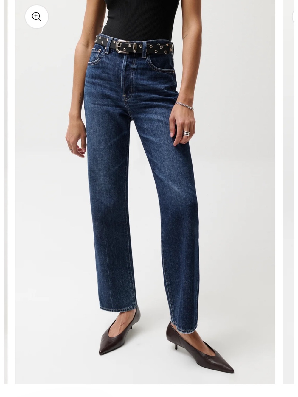 Pistola Cassie super high rise straight jean.